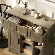 Storage Cabinets, Wooden Floor Cabinet, with Drawers And Shelves Frugal Finds Galore