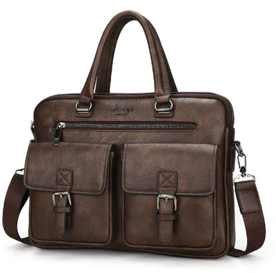 Men's Horizontal One-Shoulder Diagonal Computer Handbag Frugal Finds Galore
