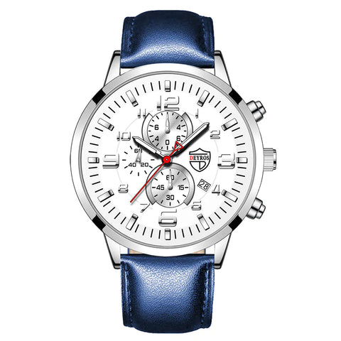 Luminous Calendar Quartz Watch for Men Frugal Finds Galore
