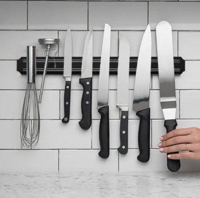 Magnetic Wall Knife Holder and Kitchen Knife Rack Frugal Finds Galore