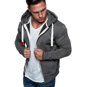 Men's Fashion Zip Pocket Drawstring Sport Hoodie Frugal Finds Galore