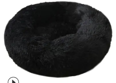 Plush Round Pet Bed for Cats and Dogs Frugal Finds Galore
