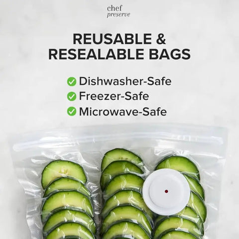 Vacuum Food Storage Bag Set with Electric Pump Frugal Finds Galore