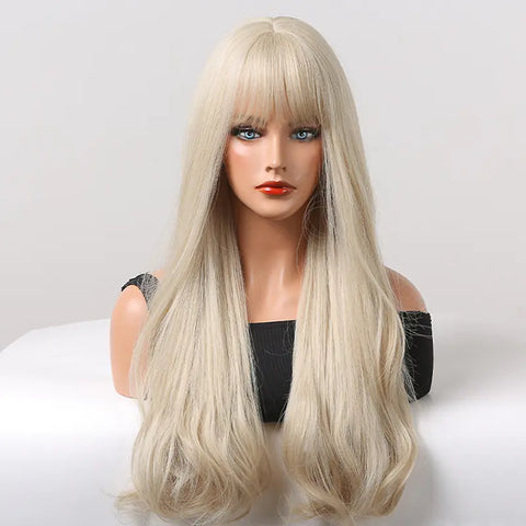 Long Curly Hair Chemical Fiber Wig for Women Frugal Finds Galore