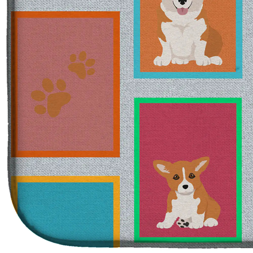 Pembroke Corgi Dish Drying Mat