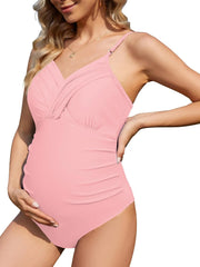 Maternity Swimsuit One Piece Adjustable Spaghetti Straps Frugal Finds Galore