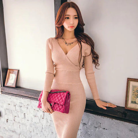 Knitted Sweater Dress, Women's Knit Dress Frugal Finds Galore