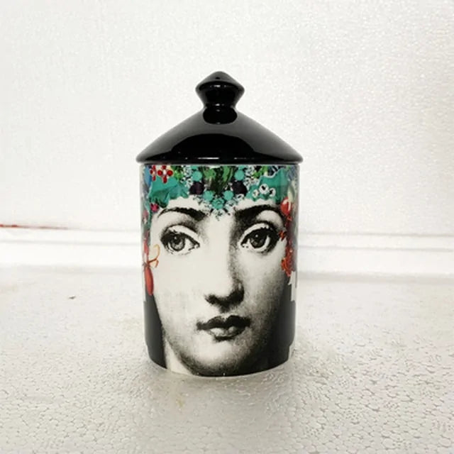 Ceramic Candle Holder Jar