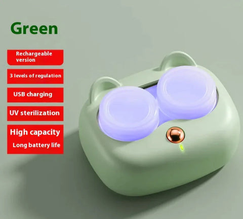 Women's Invisible Portable Multifunctional Three-gear Ultrasonic Cleaning Glasses Case Frugal Finds Galore