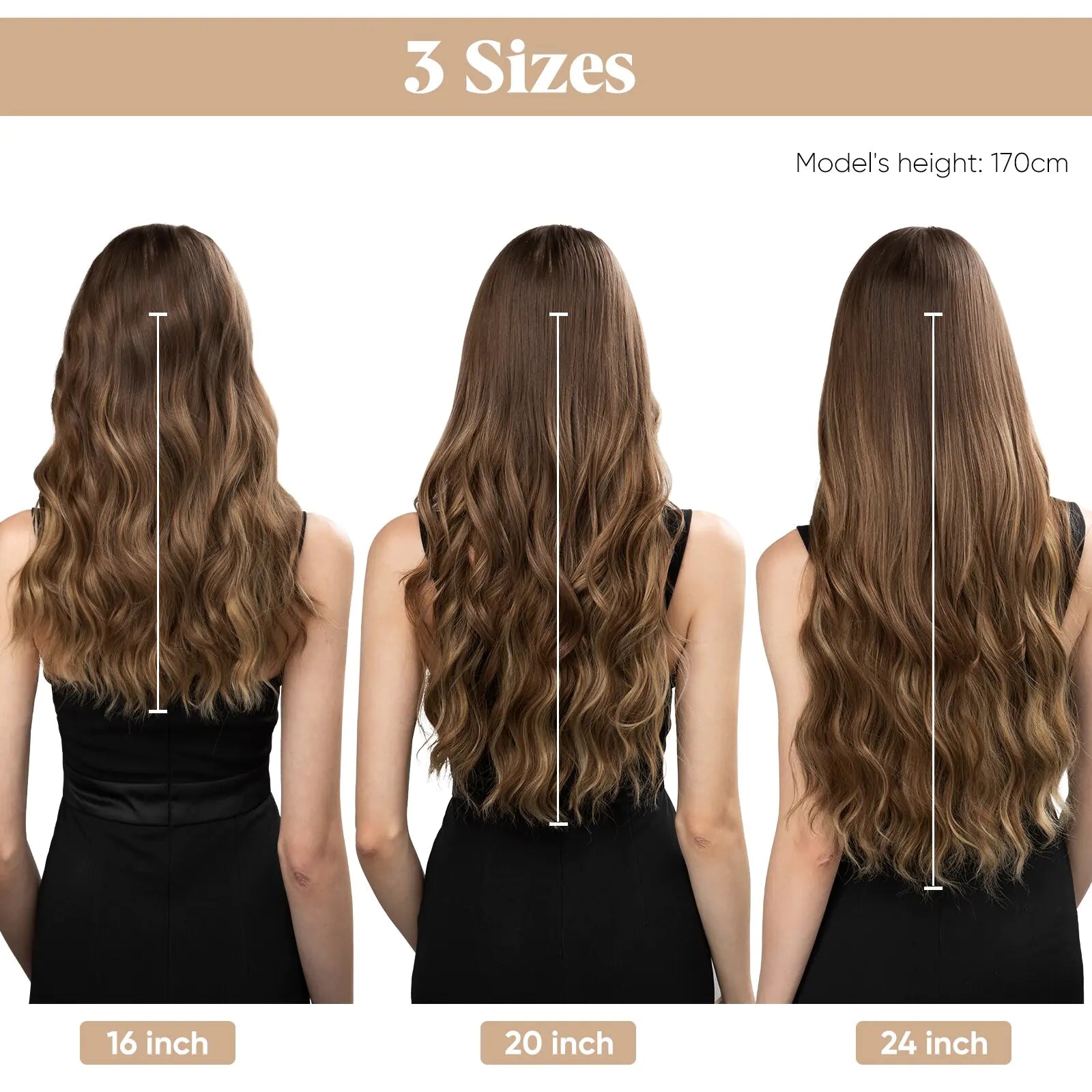 SARLA Synthetic Wave Clip-in Hair Extensions