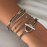 Glossy Chain Bracelet Set Frugal Finds Galore