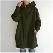 Women's Fuzzy Full-Zip Sport Pullover Hoodie Frugal Finds Galore