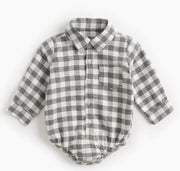 Infant Toddler Plaid Jumpsuit with Long Sleeves Frugal Finds Galore