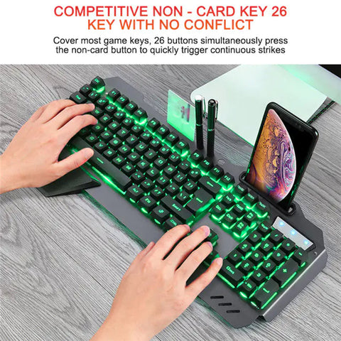 Ergonomic Mechanical Keyboard with RGB Backlight Frugal Finds Galore