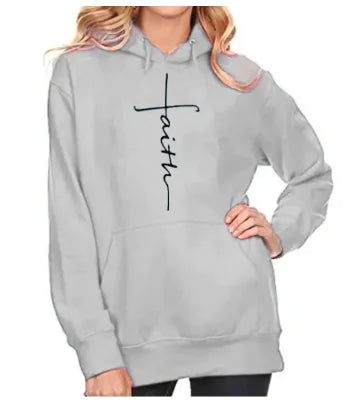 Faith Printed Hoodie Frugal Finds Galore