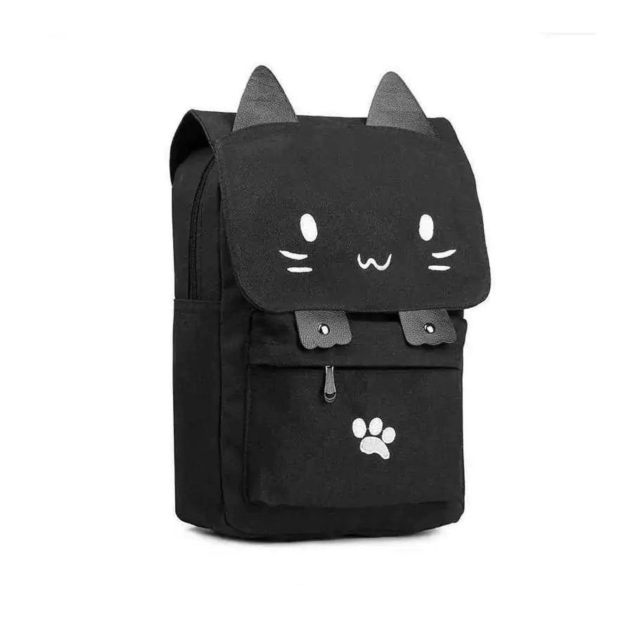 Kitty Cat Canvas Backpack