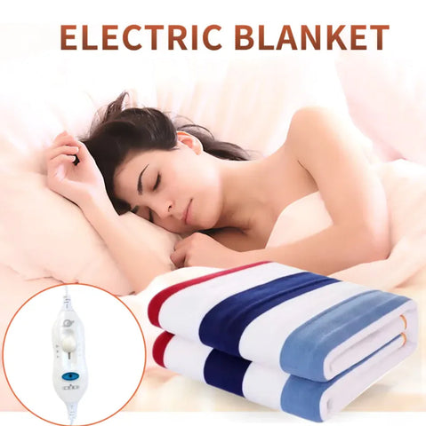Striped Electric Blanket - 110V Frugal Finds Galore