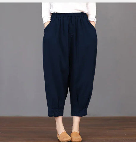 Slim Fit Harem Pants - Versatile Artistic Style Frugal Finds Galore