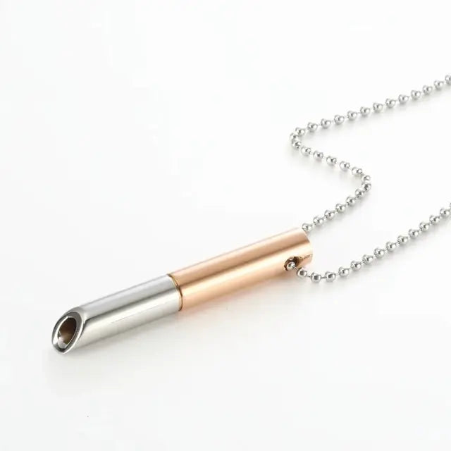 Breathable Anxiety Necklace In Stainless Steel