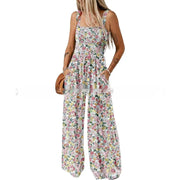 Spaghetti-strap Floral Print Overalls Frugal Finds Galore