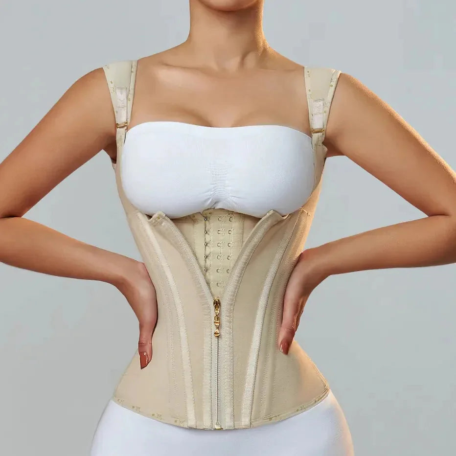 Double Compression Waist Trainer Corset with Bone