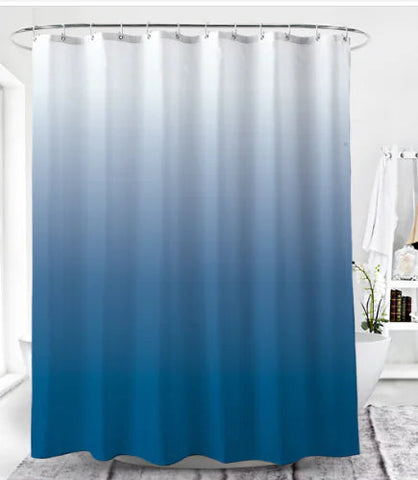 Gradual Color Shower Curtain Set with 12 Hooks Frugal Finds Galore