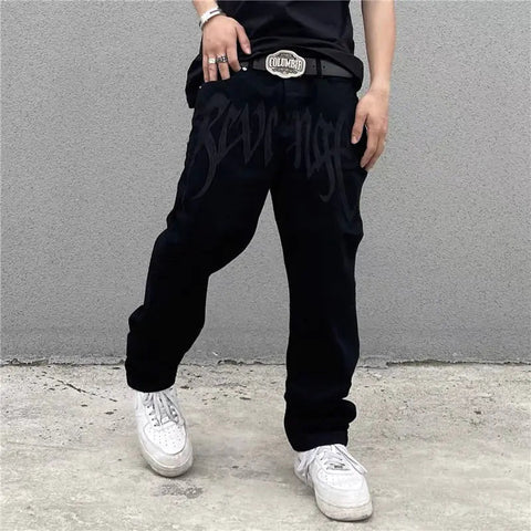 Streetwear Embroidery Baggy Jeans Frugal Finds Galore