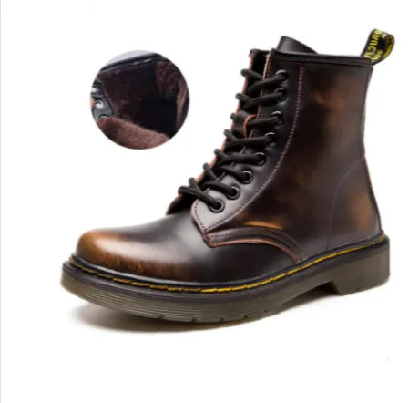 Low-Heeled Leather Martin Boots Frugal Finds Galore