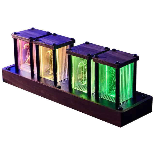 WiFi RGB Nixie Glow Tube Clock LED Digital