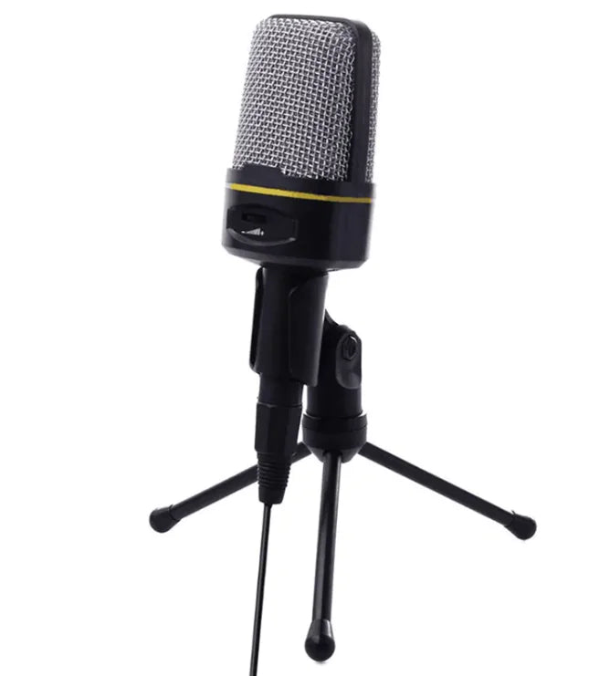 Professional Wired Condenser Microphone with Tripod Stand for PC