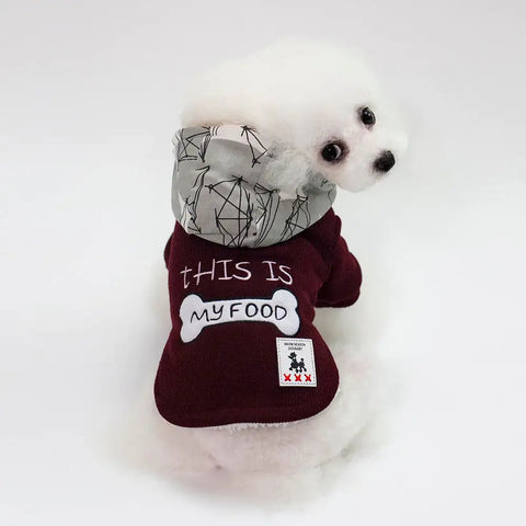 Thickened Hooded Padded Clothing for Pets Frugal Finds Galore
