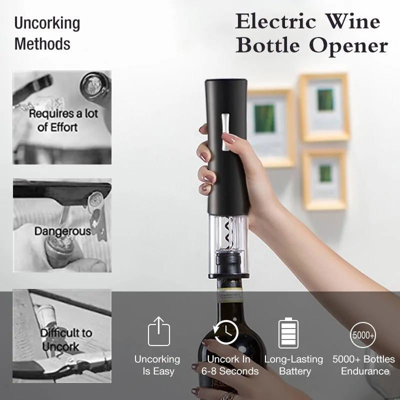 Electric Wine Opener Foil Cutter Jar Opener