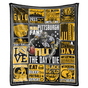 Team Color  Blanket Throw 52"x42" Frugal Finds Galore