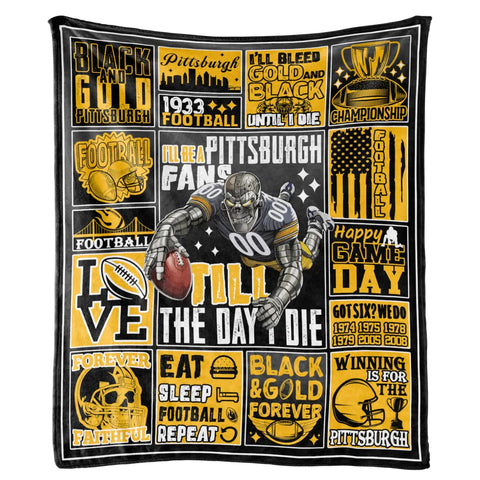 Team Color  Blanket Throw 52"x42" Frugal Finds Galore