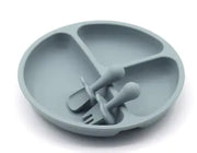BPA Free Silicone 3-Piece Children's Feeding Set Frugal Finds Galore