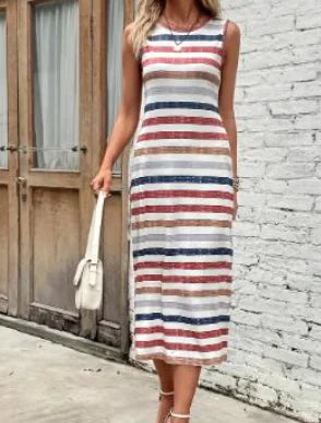 Sleeveless Casual Split Dress Frugal Finds Galore