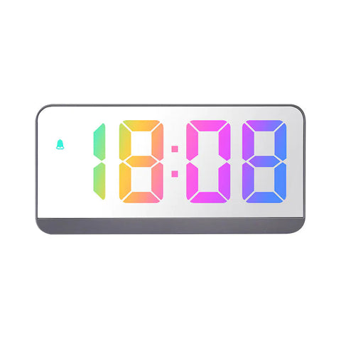 Colorful Big Screen LED Bedside Alarm Clock Frugal Finds Galore