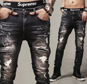 Men's Distressed Motorcycle Jeans Frugal Finds Galore