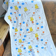 Double-layer Cartoon Print Baby Bath Towel Frugal Finds Galore