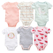 Baby Onesie Set, 6 Pieces Short Sleeve Outfit Frugal Finds Galore