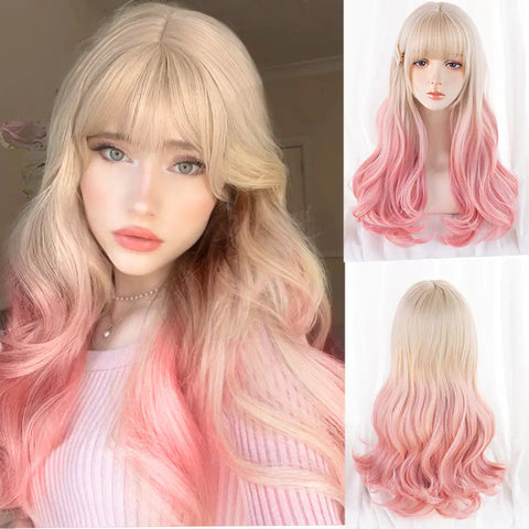 Long Curly Hair Chemical Fiber Wig for Women Frugal Finds Galore