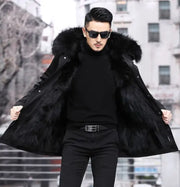 Fur Coat Faux Mink Velvet Medium Length Fur Coat Frugal Finds Galore