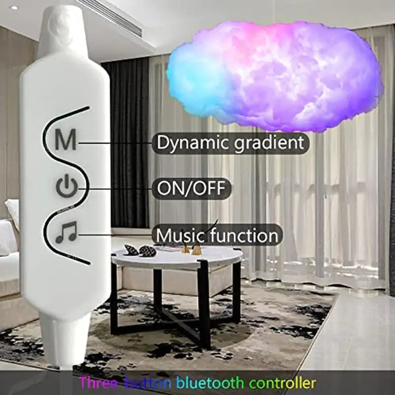 Aplicación de control remoto inteligente con luz de nube grande 3D