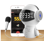 Speaker Robot Alarm Clock Mini Speaker Frugal Finds Galore