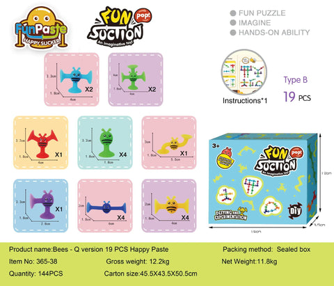 Bees Suction Cups Versatile Building Soft Blocks Toy Frugal Finds Galore