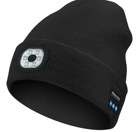 Removable And Washable Rechargeable LED Luminous Lighting Knitted Hat Frugal Finds Galore