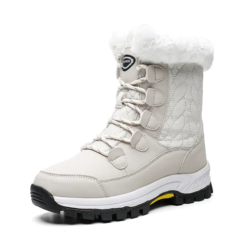 Women's Waterproof High-Top Thick Bottom Winter Boots Frugal Finds Galore