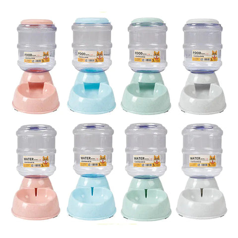 3.8L Gravity Pet Food Feeder & Water Dispenser Bowl Frugal Finds Galore