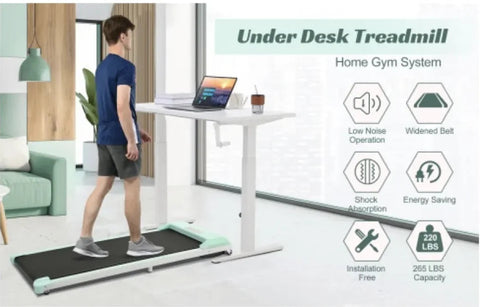 2-in-1 Under Desk Electric Treadmill 2.5HP with Remote Control Frugal Finds Galore