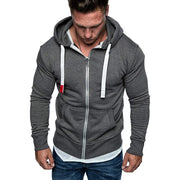 Men's Fashion Zip Pocket Drawstring Sport Hoodie Frugal Finds Galore